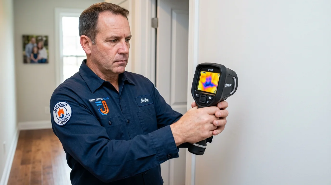 Thermal imaging leak detection by Johns Plumbing LLC in Greencastle